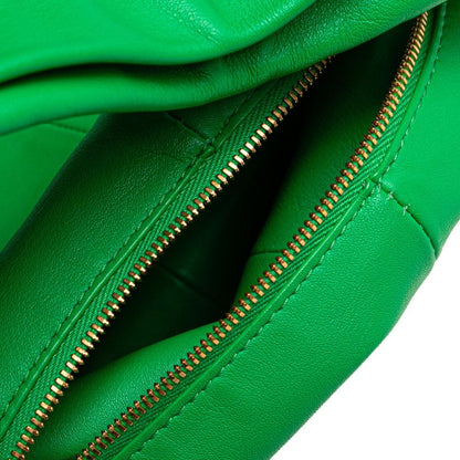 Bottega Veneta Double Knot Green Leather Handbag
