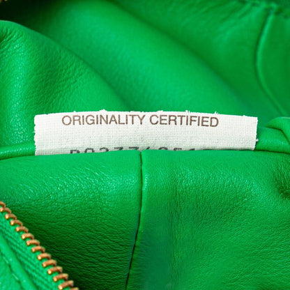 Bottega Veneta Double Knot Green Leather Handbag
