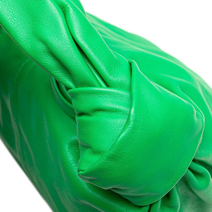 Bottega Veneta Double Knot Green Leather Handbag