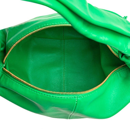 Bottega Veneta Double Knot Green Leather Handbag