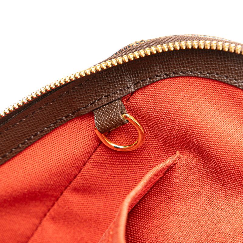 Louis Vuitton Damier Belem MM Tote Brown Leather