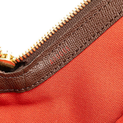 Louis Vuitton Damier Belem MM Tote Brown Leather