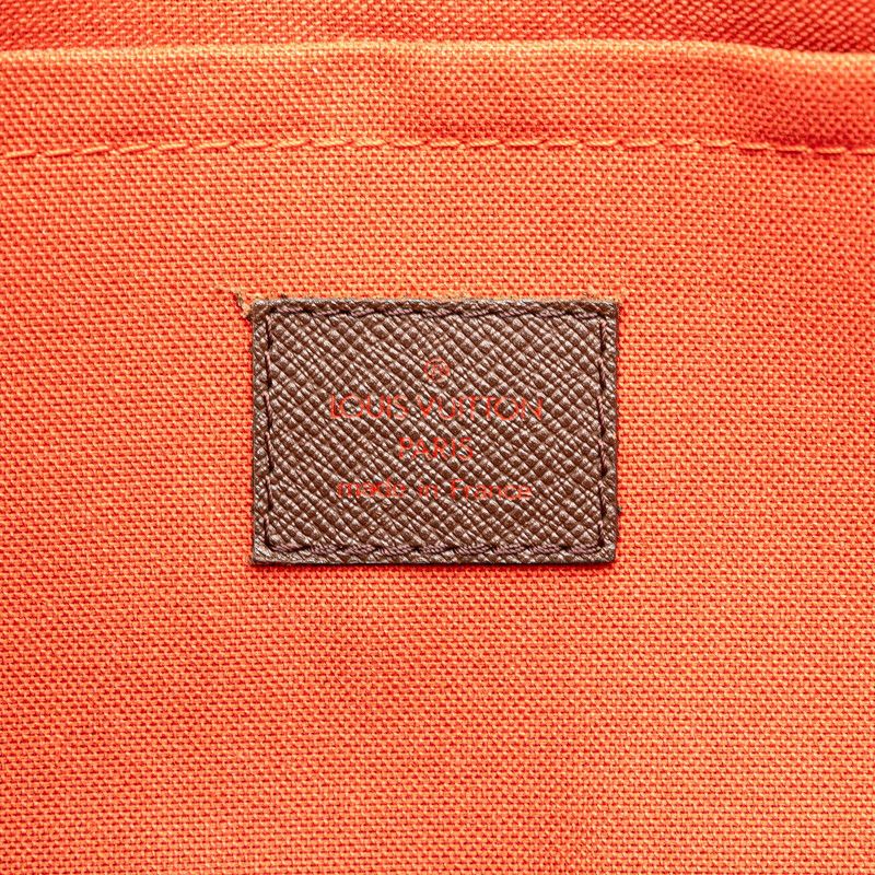 Louis Vuitton Damier Belem MM Tote Brown Leather