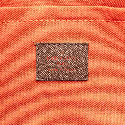 Louis Vuitton Damier Belem MM Tote Brown Leather
