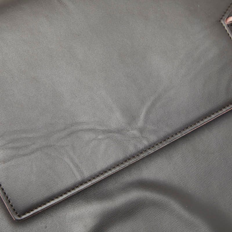 Celine Belt Bag 2-Way Dark Brown Pink Leather