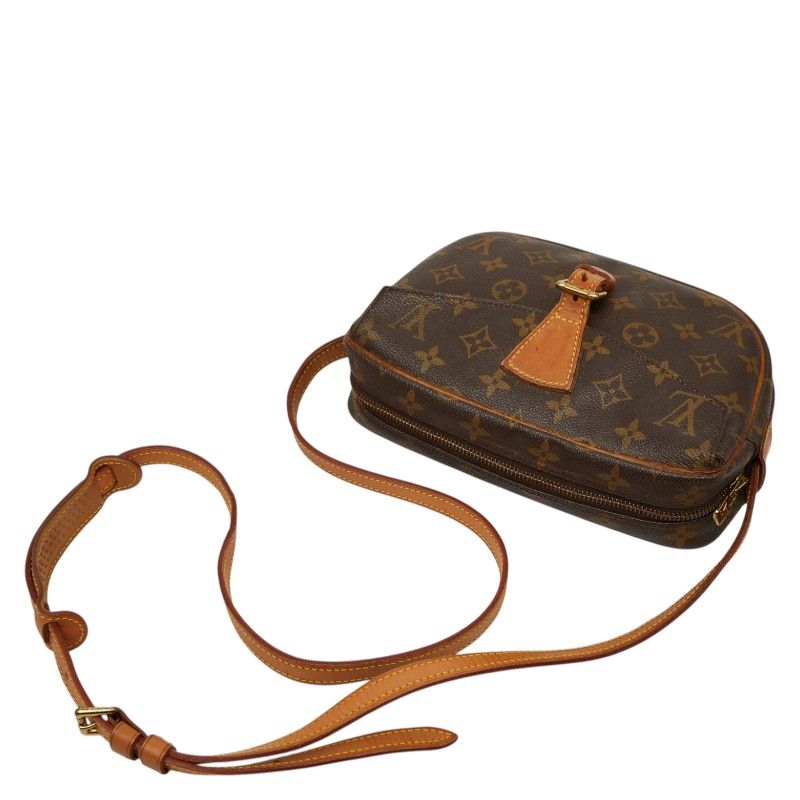 Louis Vuitton Monogram Genefille PM Crossbody Shoulder Bag Brown