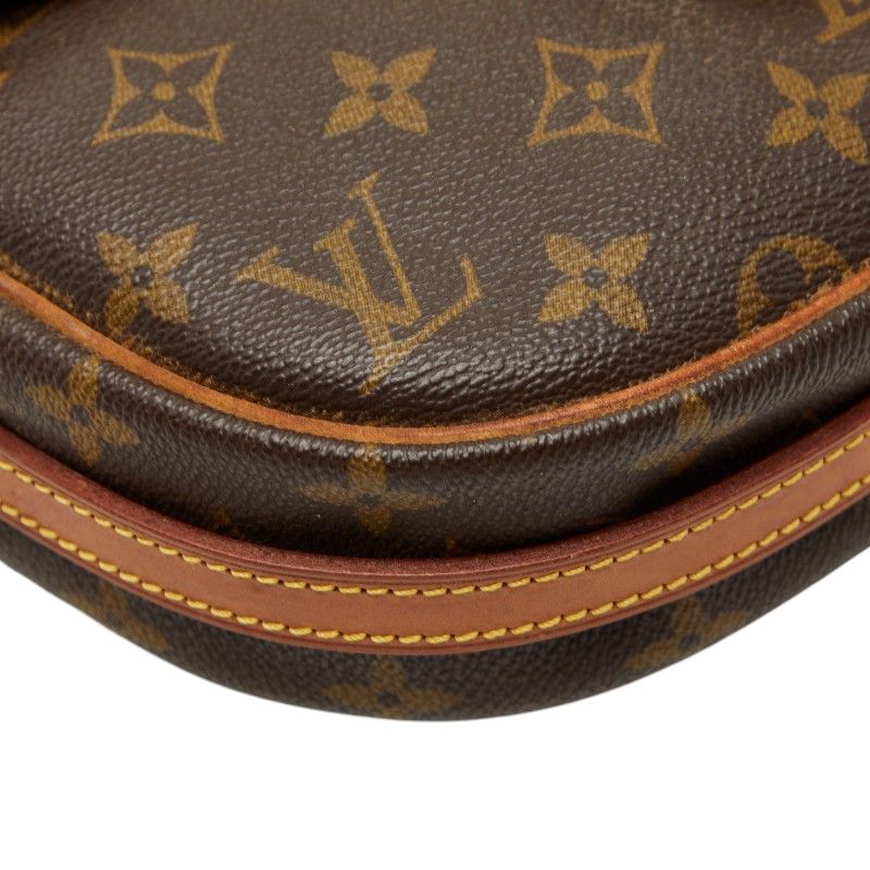 Louis Vuitton Monogram Genefille PM Crossbody Shoulder Bag Brown