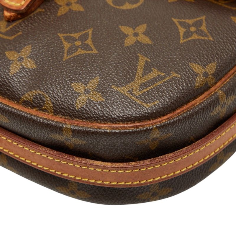 Louis Vuitton Monogram Genefille PM Crossbody Shoulder Bag Brown