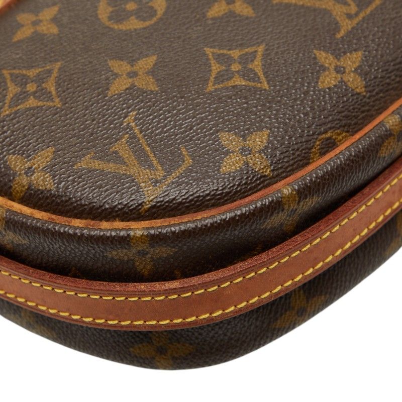 Louis Vuitton Monogram Genefille PM Crossbody Shoulder Bag Brown