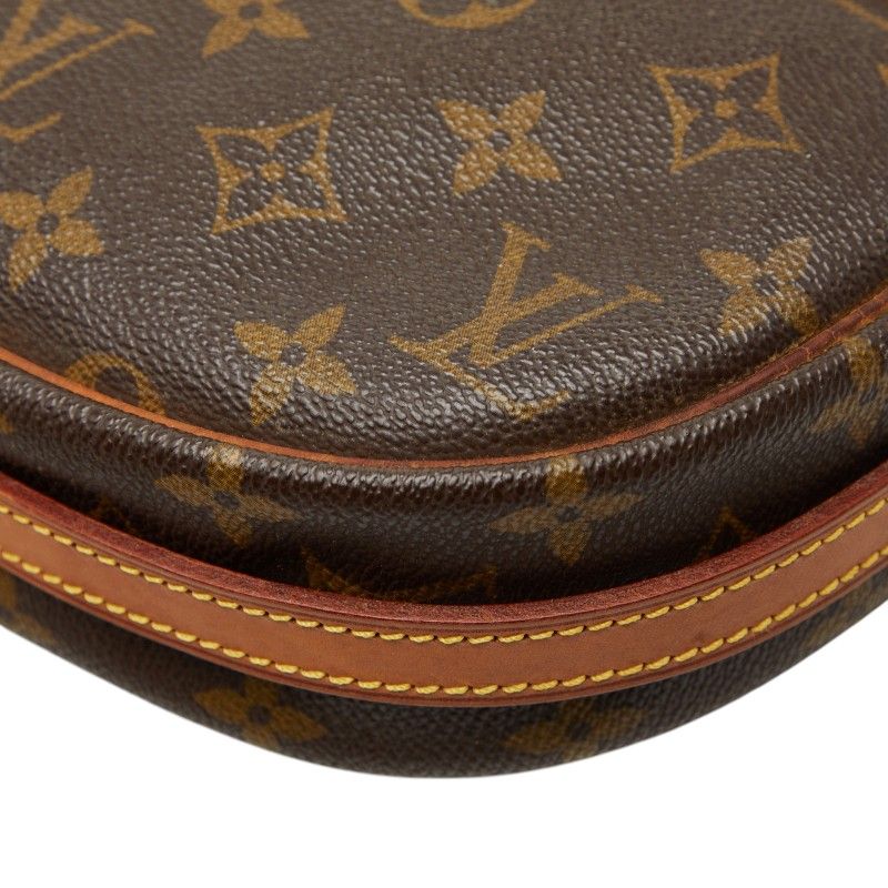 Louis Vuitton Monogram Genefille PM Crossbody Shoulder Bag Brown