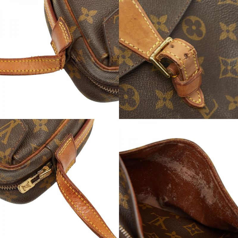 Louis Vuitton Monogram Genefille PM Crossbody Shoulder Bag Brown