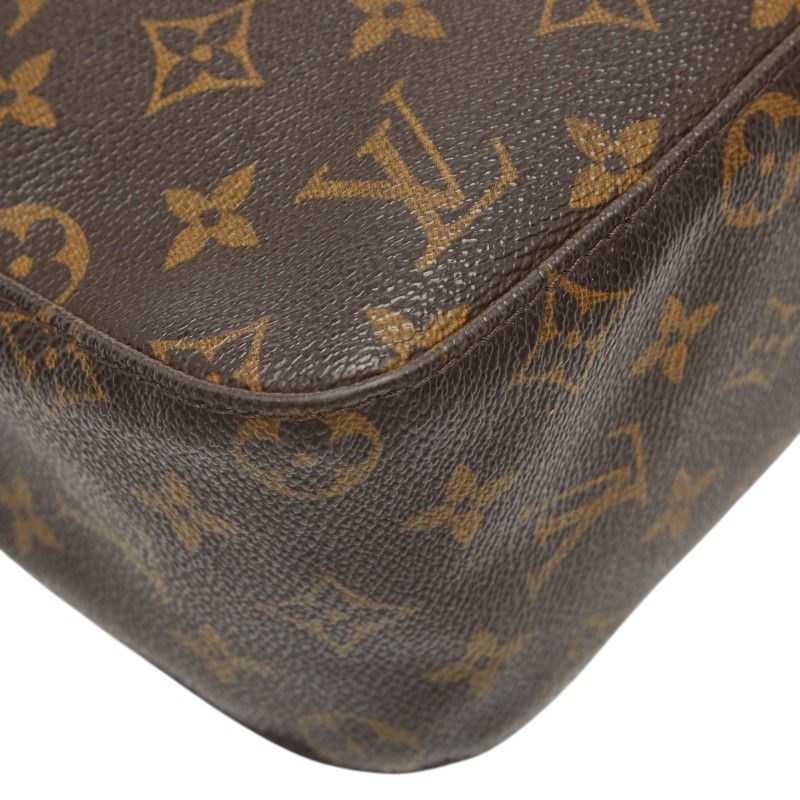 Louis Vuitton Monogram Looping MM Shoulder Bag Brown Leather