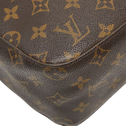 Louis Vuitton Monogram Looping MM Shoulder Bag Brown Leather