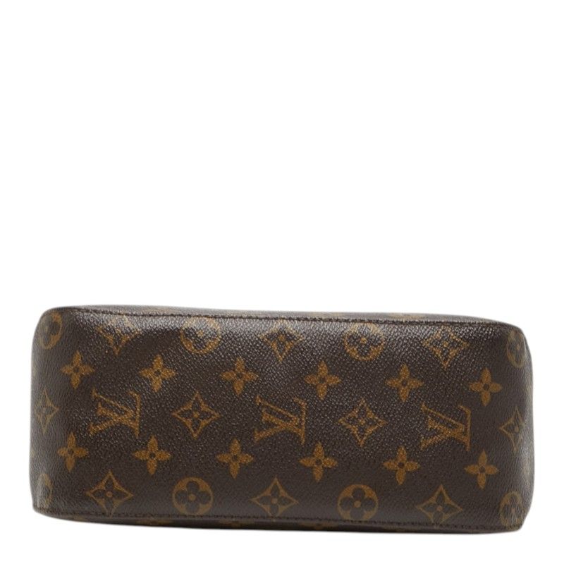 Louis Vuitton Monogram Looping MM Shoulder Bag Brown Leather