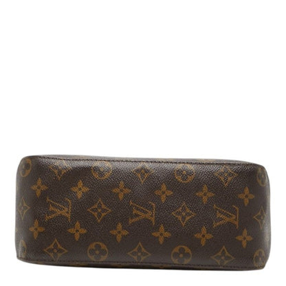 Louis Vuitton Monogram Looping MM Shoulder Bag Brown Leather