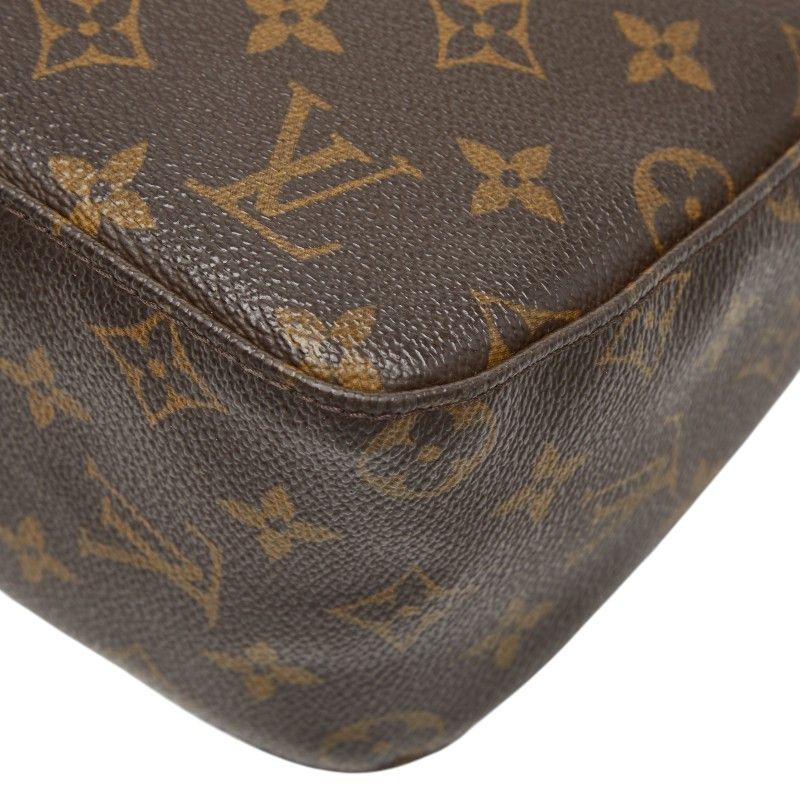Louis Vuitton Monogram Looping MM Shoulder Bag Brown Leather