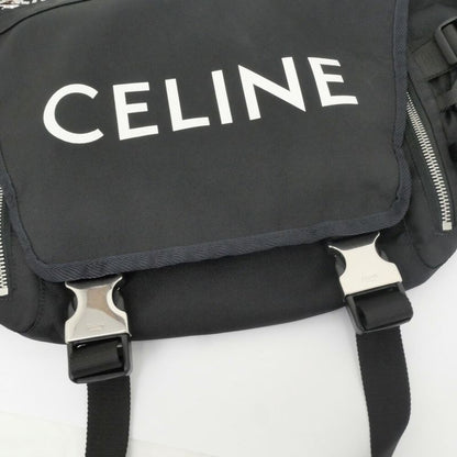 Celine Trekking Messenger Black Nylon Bag