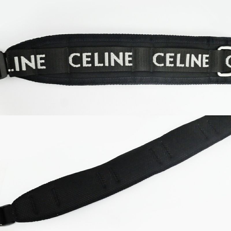 Celine Trekking Messenger Black Nylon Bag
