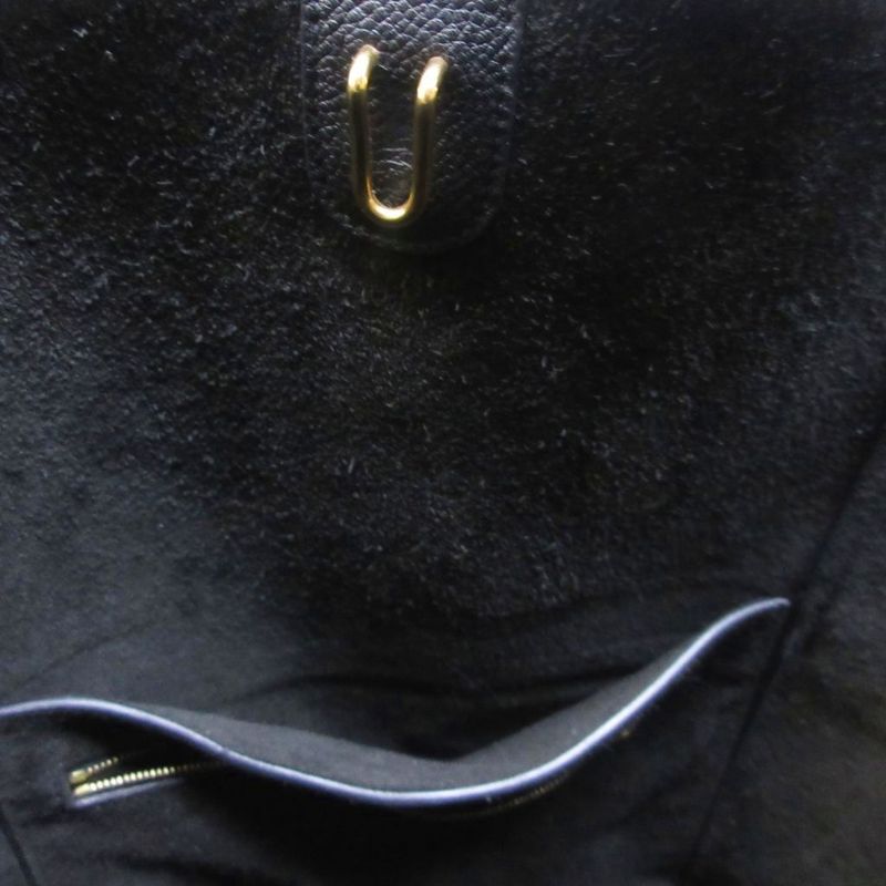 Celine Tote Shoulder Bag Sangle Bucket Small Leather Black