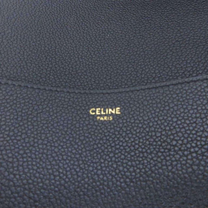 Celine Tote Shoulder Bag Sangle Bucket Small Leather Black