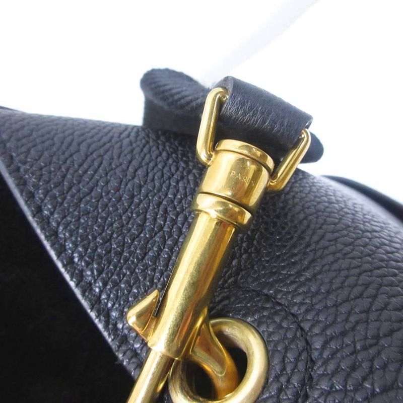 Celine Tote Shoulder Bag Sangle Bucket Small Leather Black