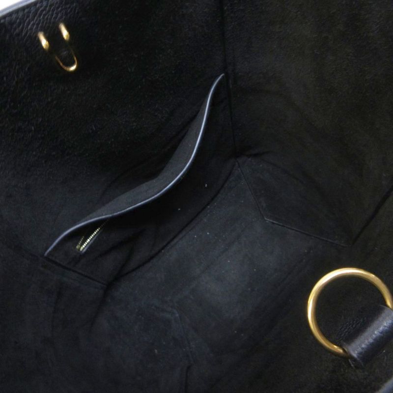 Celine Tote Shoulder Bag Sangle Bucket Small Leather Black