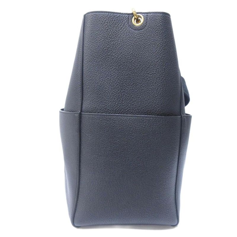 Celine Tote Shoulder Bag Sangle Bucket Small Leather Black