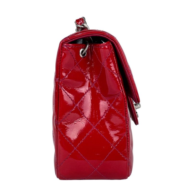 Chanel Mini Quilted Single Flap Chain Shoulder Bag CC Logo Enamel