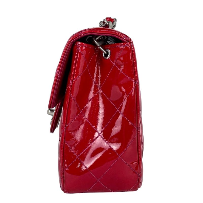 Chanel Mini Quilted Single Flap Chain Shoulder Bag CC Logo Enamel