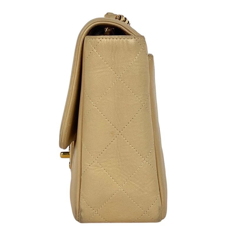 Chanel CC Logo Chain Shoulder Bag Quilted CC