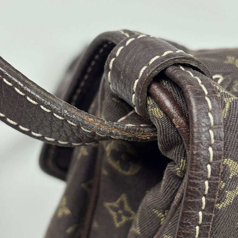 Louis Vuitton Saumur 30 Crossbody Shoulder Bag Monogram Mini Lin Ebene