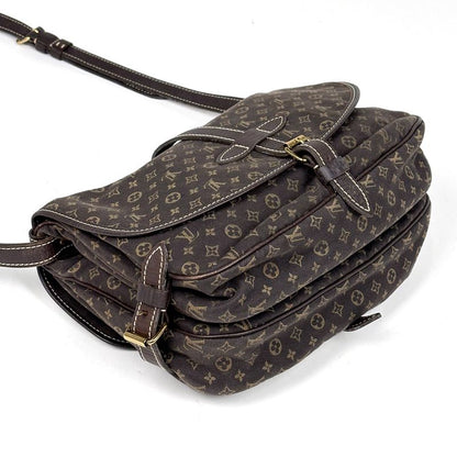 Louis Vuitton Saumur 30 Crossbody Shoulder Bag Monogram Mini Lin Ebene