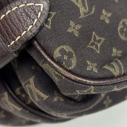 Louis Vuitton Saumur 30 Crossbody Shoulder Bag Monogram Mini Lin Ebene
