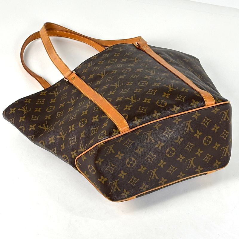 Louis Vuitton Sac Shopping Shoulder Bag Tote Monogram Brown