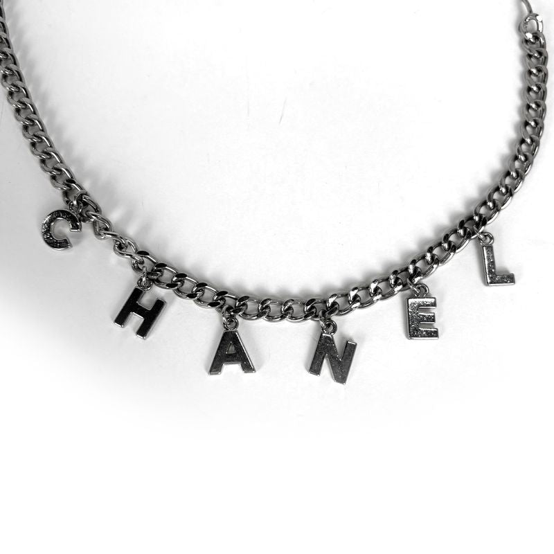 Chanel CC Logo Chain Belt CC Mark 05 Silver Plated