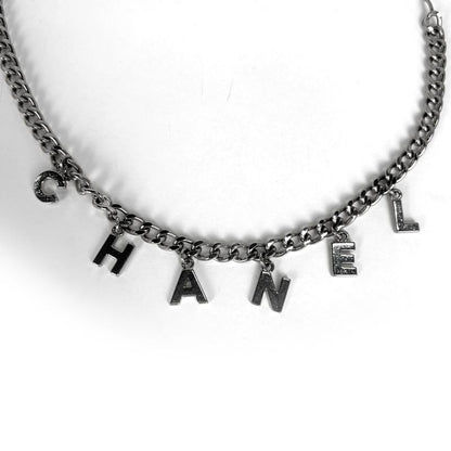 Chanel CC Logo Chain Belt CC Mark 05 Silver Plated