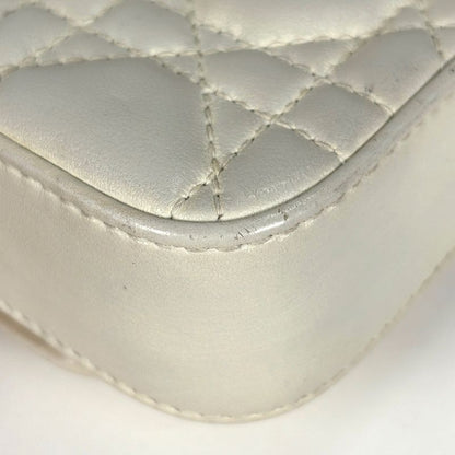 Dior Cannage Chain Shoulder Bag Logo 2-Way Clutch