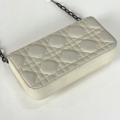 Dior Cannage Chain Shoulder Bag Logo 2-Way Clutch