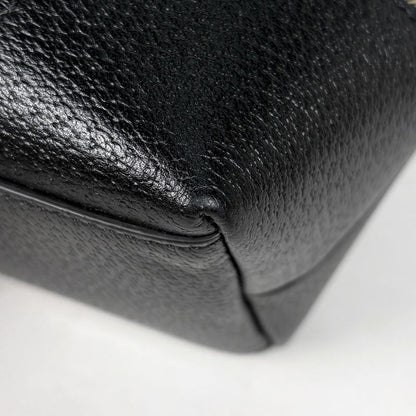 Gucci GG Pattern Tote Shoulder Bag Denim Black