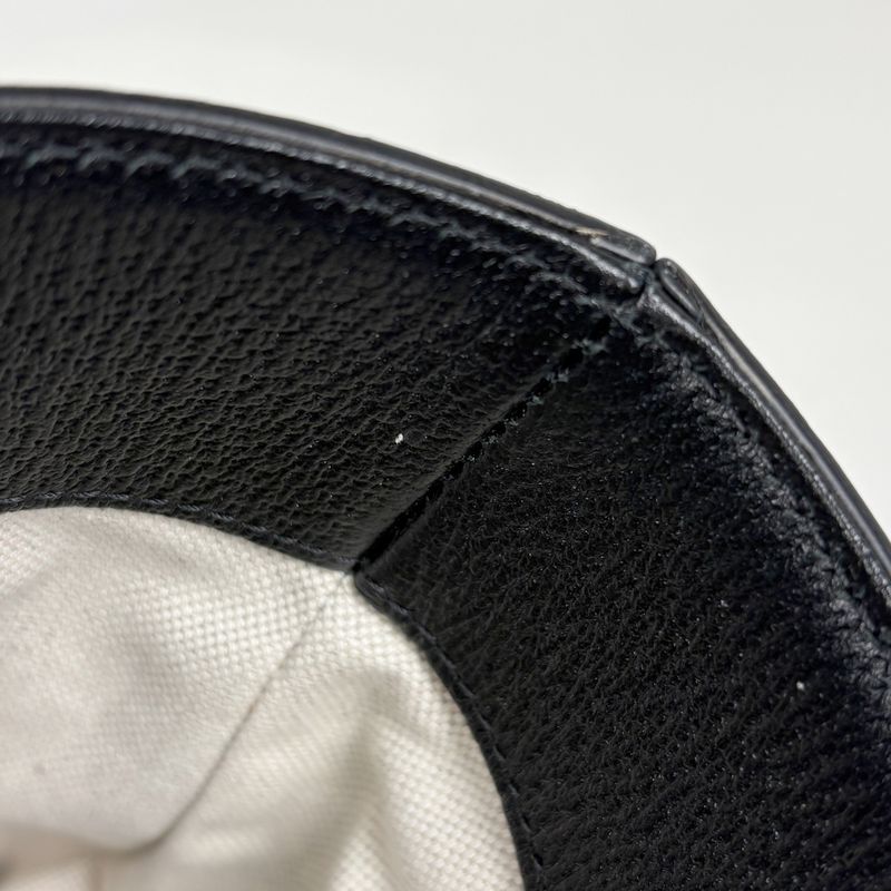 Gucci GG Pattern Tote Shoulder Bag Denim Black