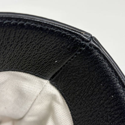 Gucci GG Pattern Tote Shoulder Bag Denim Black