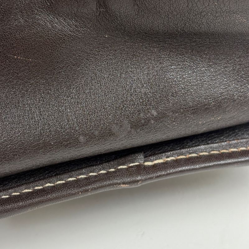 Loewe Amazona 32 Handbag Logo Anagram Suede Brown