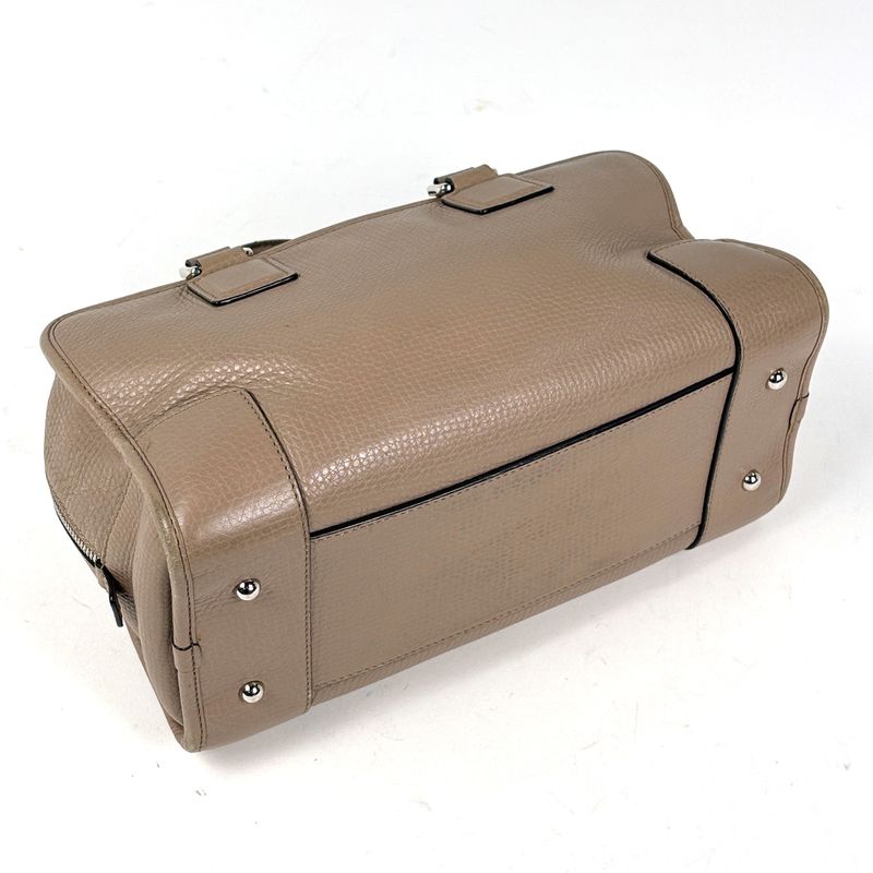 Loewe Amazona 28 Anagram Logo Handbag Leather Beige