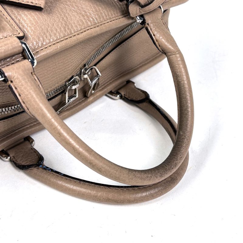 Loewe Amazona 28 Anagram Logo Handbag Leather Beige