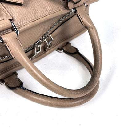 Loewe Amazona 28 Anagram Logo Handbag Leather Beige