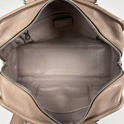 Loewe Amazona 28 Anagram Logo Handbag Leather Beige