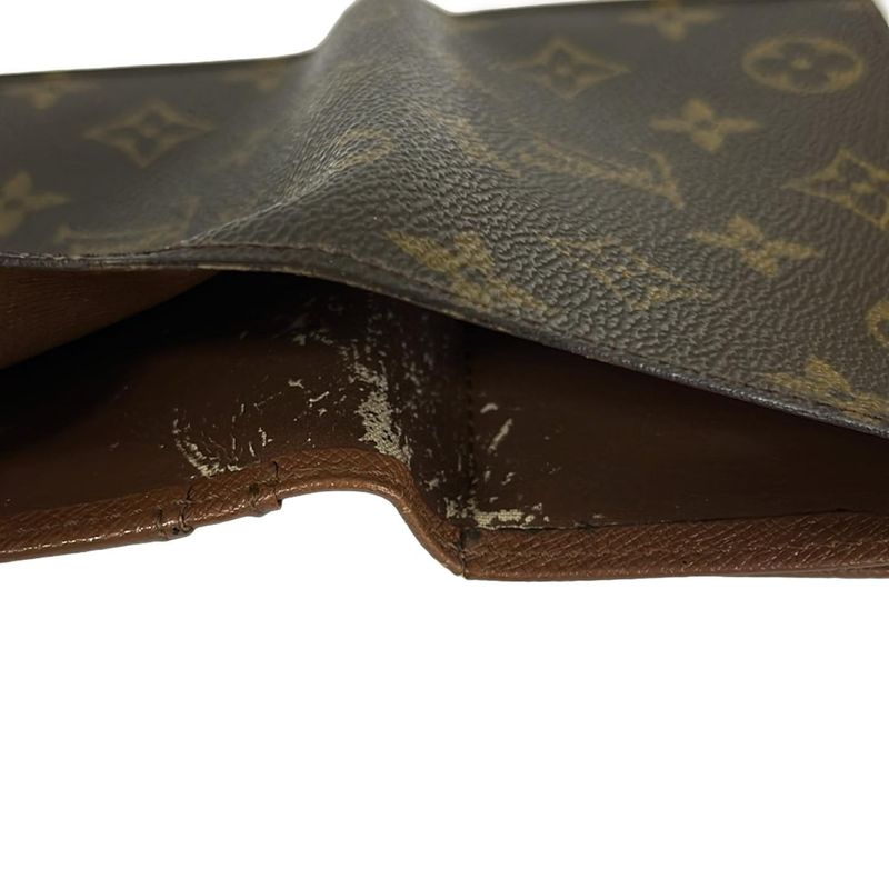 Louis Vuitton Bifold Wallet Monogram Porte Monet Billets Viennois Leather