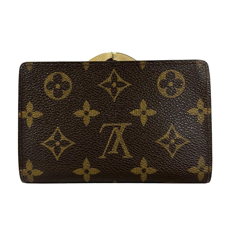 Louis Vuitton Bifold Wallet Monogram Porte Monet Billets Viennois Leather