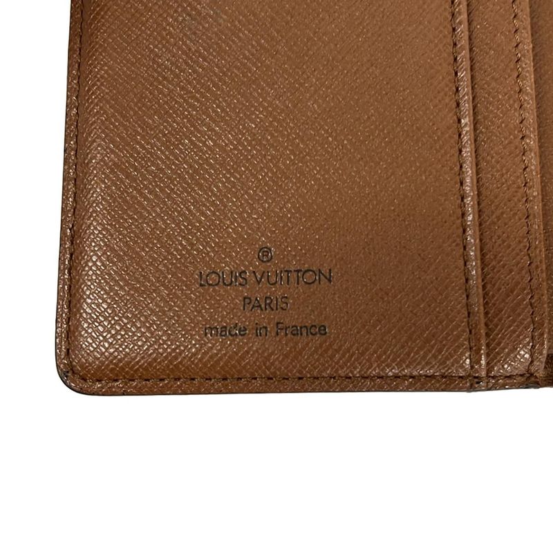 Louis Vuitton Bifold Wallet Monogram Porte Monet Billets Viennois Leather