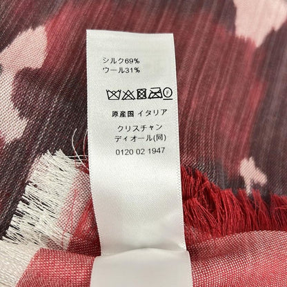 Dior Shawl Red Gold White Camouflage Pattern X Bold X